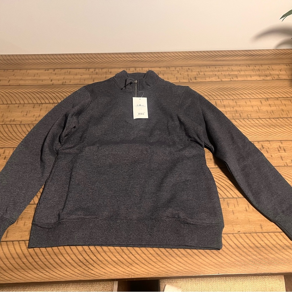 Charles River Apparel womens Charcoal Zip-Up Sweater
